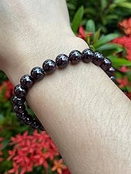 Garnet Crystal Bead Bracelet 7-8mm, Wholesale