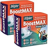 Inspire Incontinence Booster Pads Super Absorbent Absorbs Over 5 Cups! | Incontinence Pad Insert Liner Women and Men | Diaper Pads Inserts for Adult Diapers Overnight