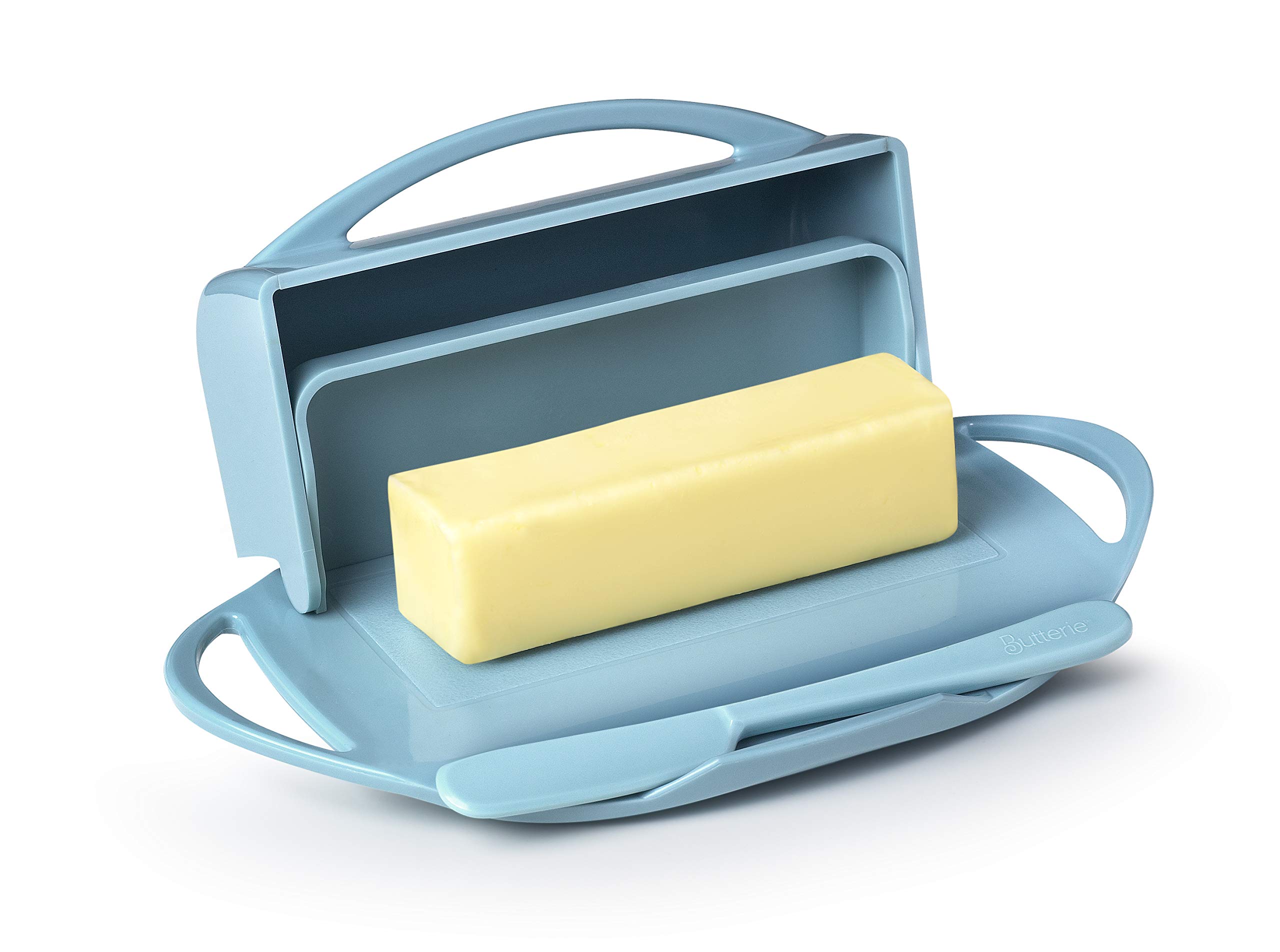 Buy Butterie FlipTop Butter Dish with Matching Spreader (Light Blue