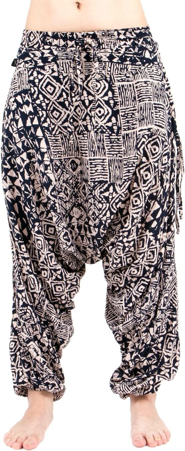 Buddha Pants Premium Cotton Harem Pants Tribal Pattern