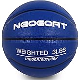 NEOGOAT 3LBS/2.2LBS 29.5"/28.5" Weighted Heavy Basketball Training Equipment for in& Outdoor Improving Handling Dribbling, Passing&Rebounding Skills Weighted Training Basketball(Deflated,Size 7/6)