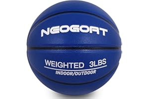 NEOGOAT 3LBS/2.2LBS 29.5"/28.5" Weighted Heavy Basketball Training Equipment for in& Outdoor Improving Handling Dribbling, Passing&Rebounding Skills Weighted Training Basketball(Deflated,Size 7/6)
