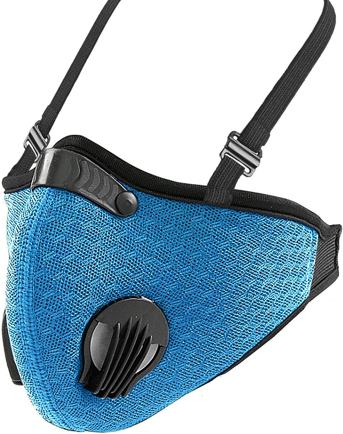 Dust Breathing Mask, Activated Carbon Dustproof Mask,Dust Pollution Mask for Pollen Allergy Running Cycling Outdoor Activities,Anti PM2.5 (blue)