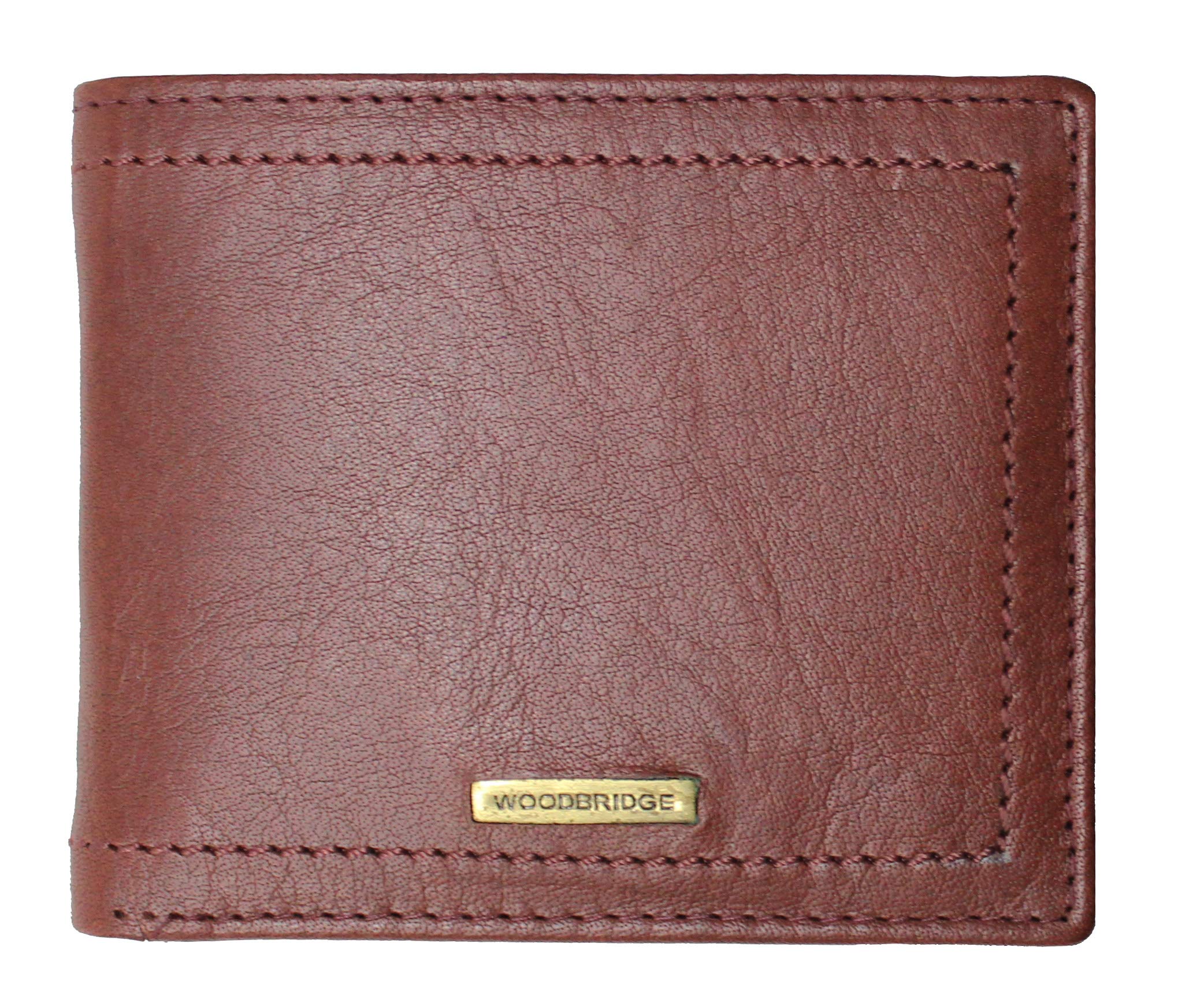 Woodbridge London Mens Genuine Leather Flip Up Id Pocket Wallet NC4004 (Brown)