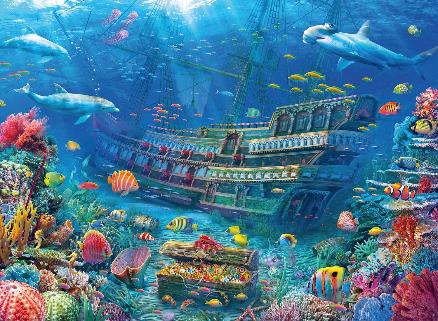 Ravensburger Sunken Ship 200 piece Jigsaw Puzzle with Extra Large Pieces for Kids age 8 years and up, Multicolor, 49 x 36 x 0,2 cm - Image 3