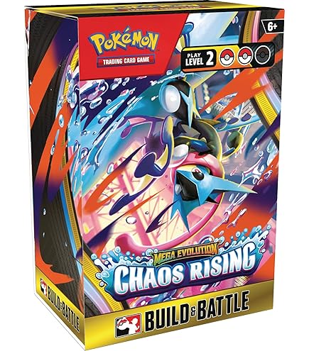 Amazon.com: Pokémon TCG: Mega Evolution—Chaos Rising Booster Display : Toys  & Games