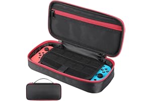 Carrying Case for Nintendo Switch/Switch OLED, Tough 1680d Ballistic Weave, Carrying Switch Case Pouch for Nintendo Console, 