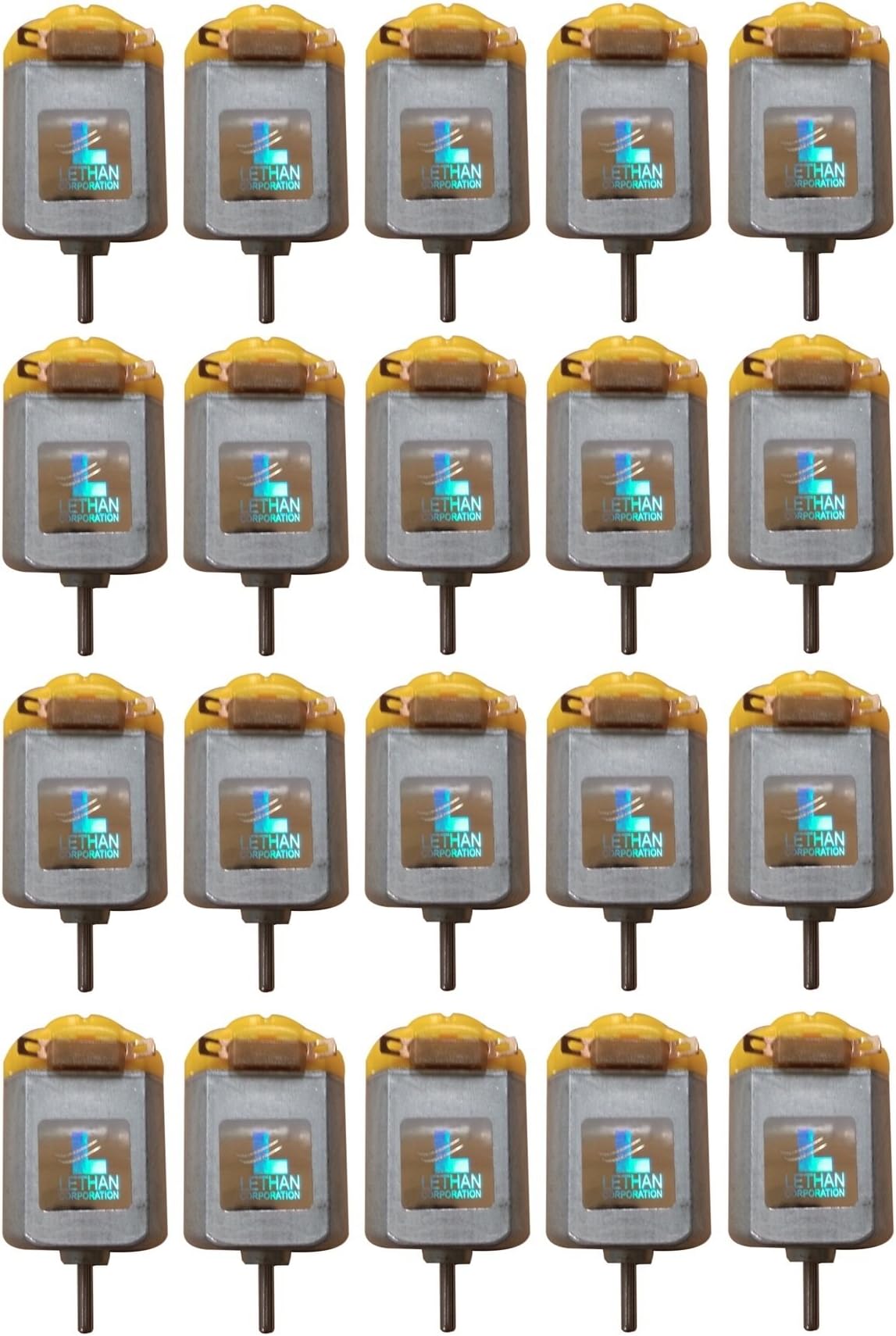 Lethan Bulk Rectangular Mini Motors 1.5-3V DC (Pack of 20)