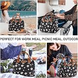 HOMESPON Insulated Lunch Bag for Work Daisy Pattern 27x21x15cm view 8