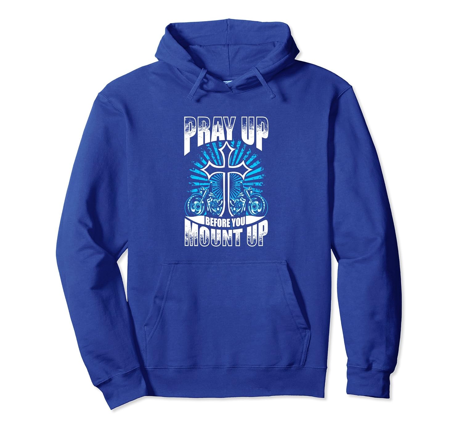 Motorcycle Hoodie Biker Pray Up Mount Up Jesus Cross Christ-anz