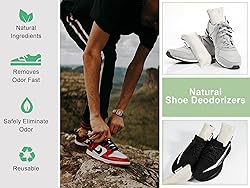 12 Pack Bamboo Charcoal Shoe Deodorizer Bags，Shoe