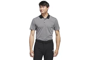Adidas Mens Performance Heathered Polo Shirt