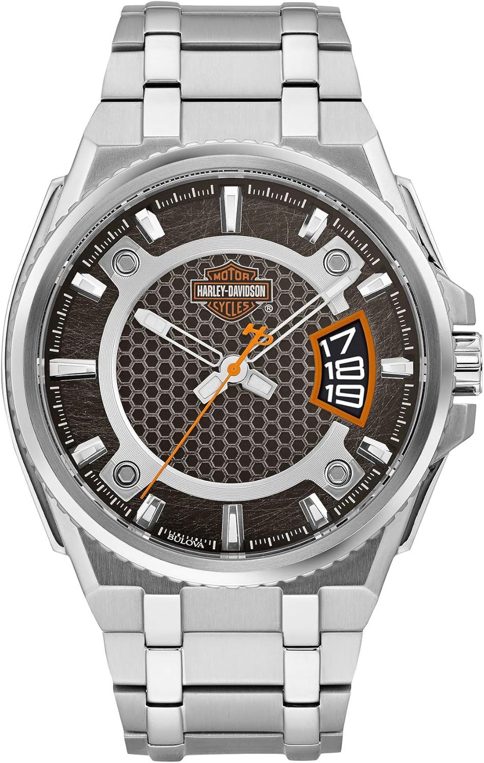 HARLEYDAVIDSON Men's Analogue Quartz Watch with Stainless Steel Strap