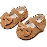 Kiderence Baby Girls Prewalker Mary Jane Flats Bowknot Princess Dress Shoes (Infant/Toddler)