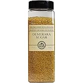 India Tree Demerara Sugar, Unrefined Fair Trade Cane Sugar, 1.75 lb | Large golden crystals that keep their crunch through baking. Pantry size for scones, muffins, coffee and br&ucirc;l&eacute;e.