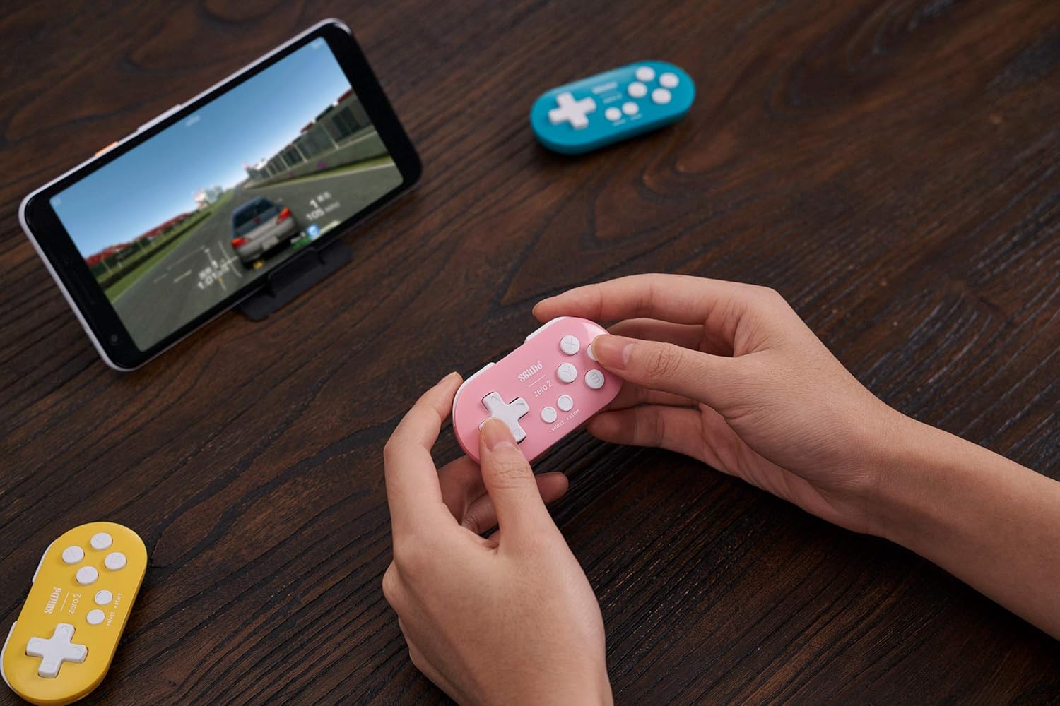 Amazon Com 8bitdo Zero 2 Bluetooth Key Chain Sized Mini Controller For Nintendo Switch Windows Android And Macos Pink Edition Home Audio Theater