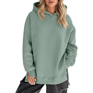 ANRABESS Hoodies for Women Oversized Fall Fashion Outfits | Raglan Long Sleeve Pullover Sweatshirts, Side Slit Tunic, Cozy So