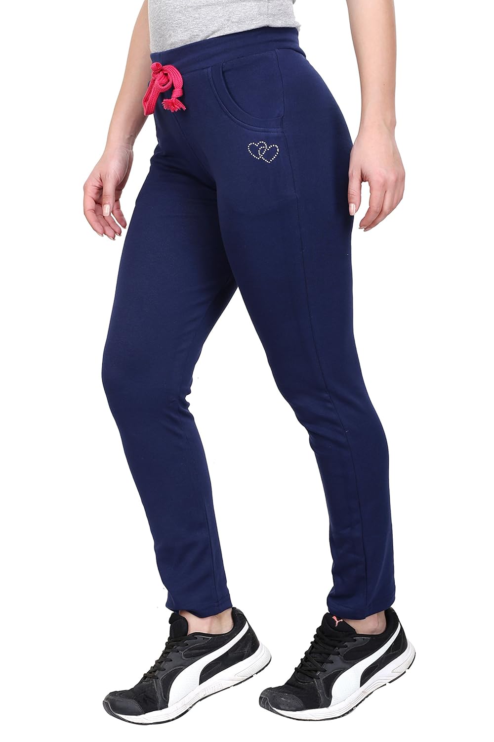 trinity women's track pants (118) cotton stretch lycra comfortable gym wear night wear sports wear joggers