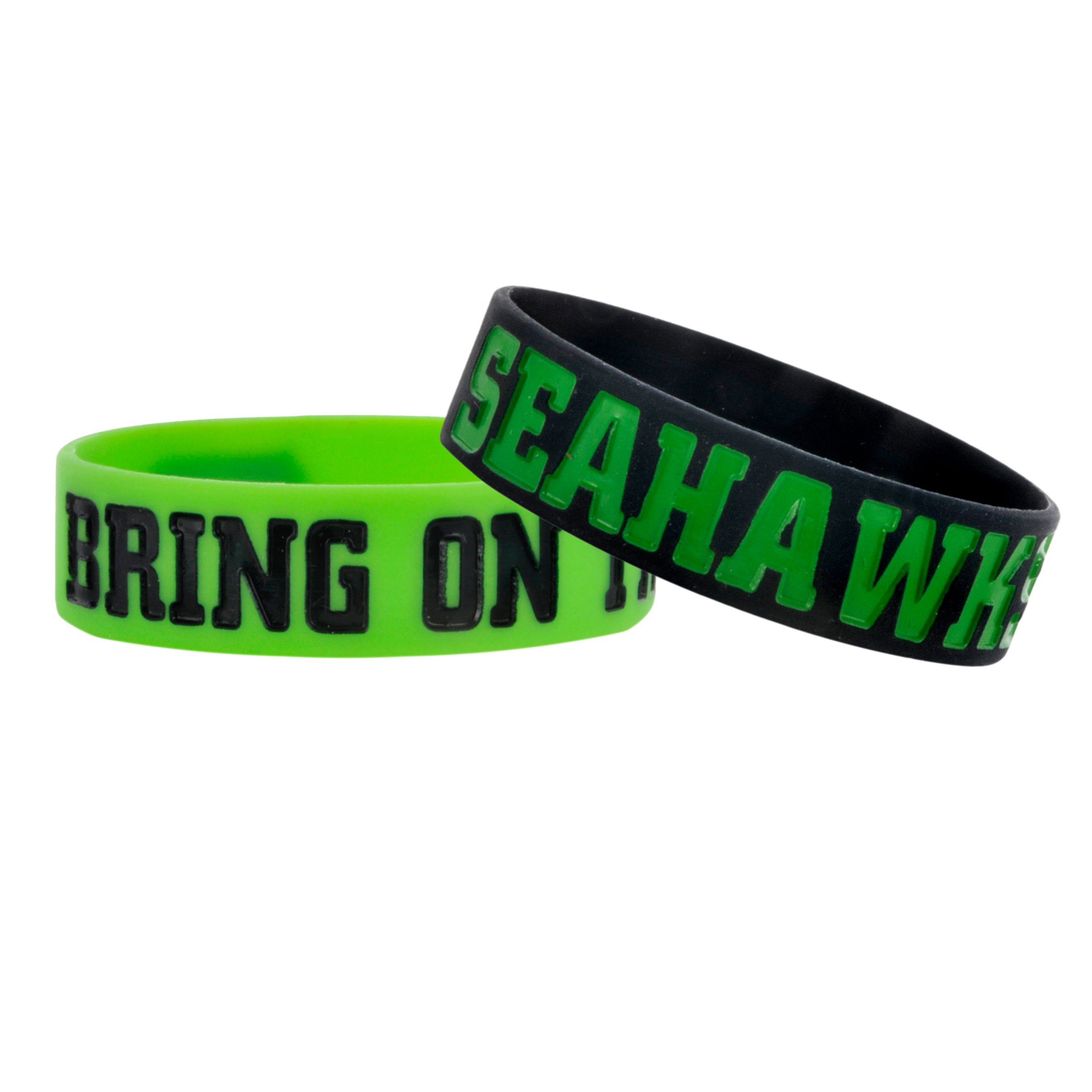 Photo 1 of FOCO Seattle Seahawks Bulk Bandz Bracelet 2 Pack