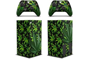 AMR RACING 247 Skins Graphics kit Sticker Decal Compatible with Xbox Series X and Wireless Controllers - Weeds Black
