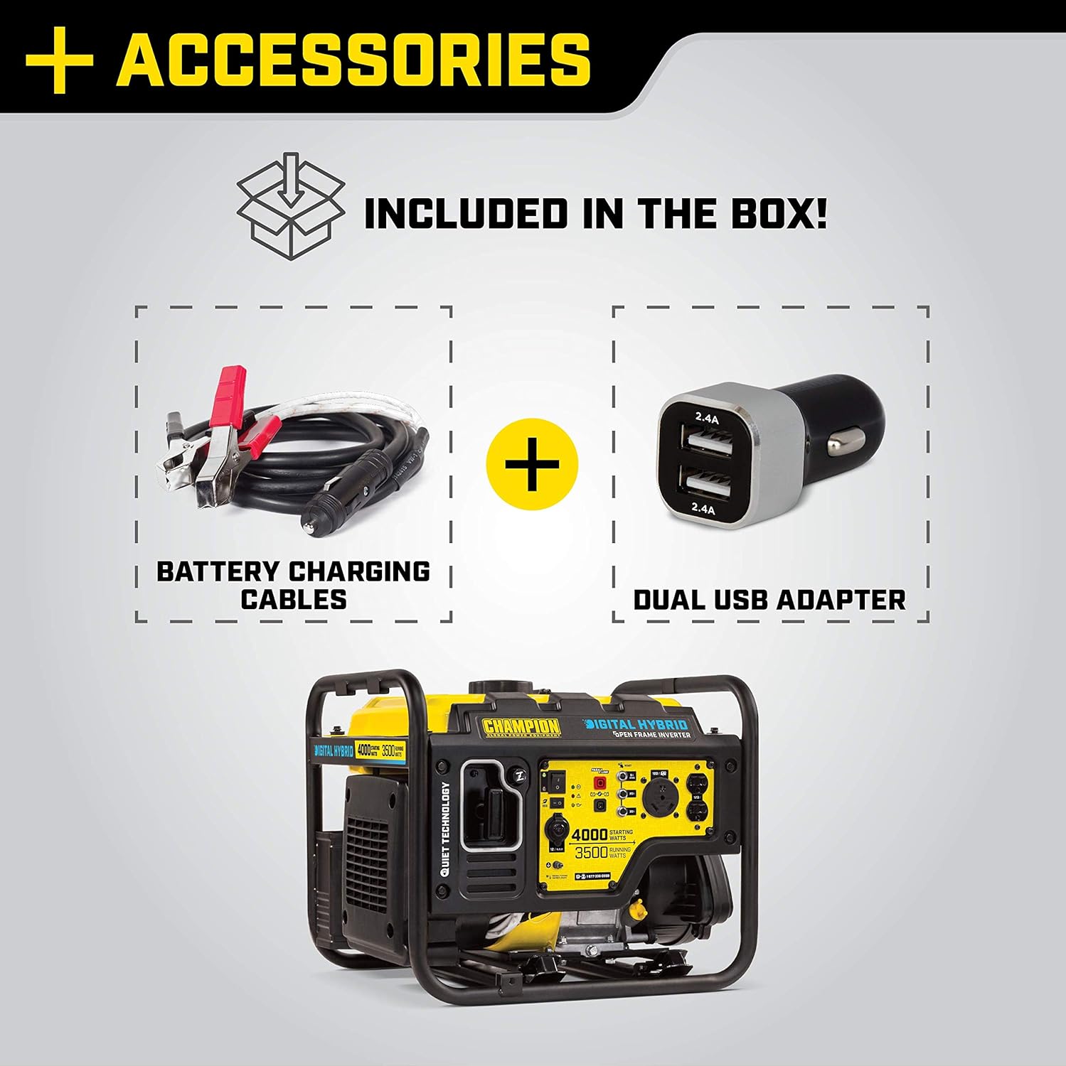 Champion 4000-Watt RV Ready DH Series Open Frame Inverter with Quiet Technology : Garden & Outdoor