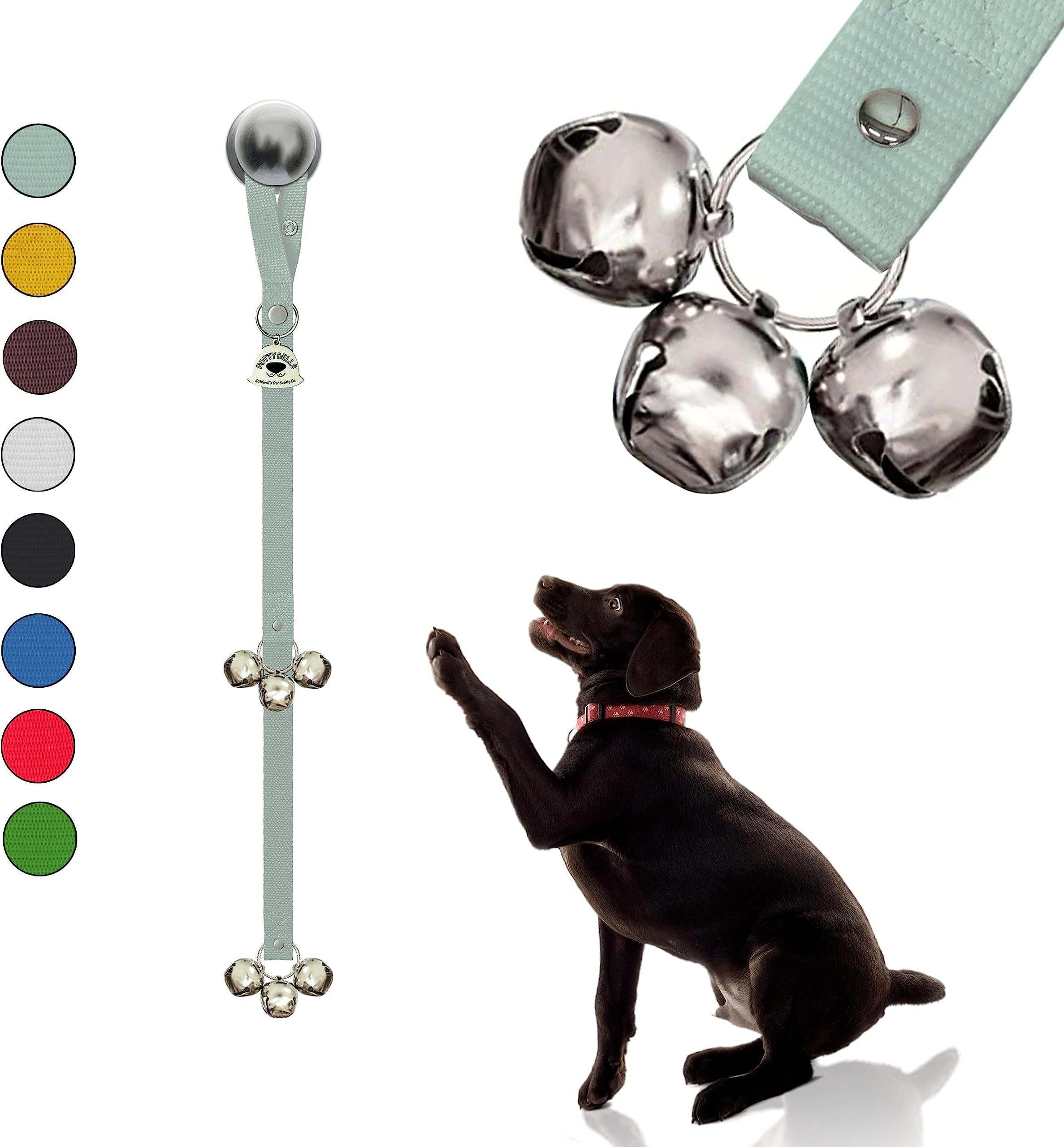 Caldwell s dog potty bell for dogs to ring to go outside the original