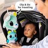 LAMAZE 3-In-1 Clip & Go Bear Baby Toy Safety Teether Black White view 4