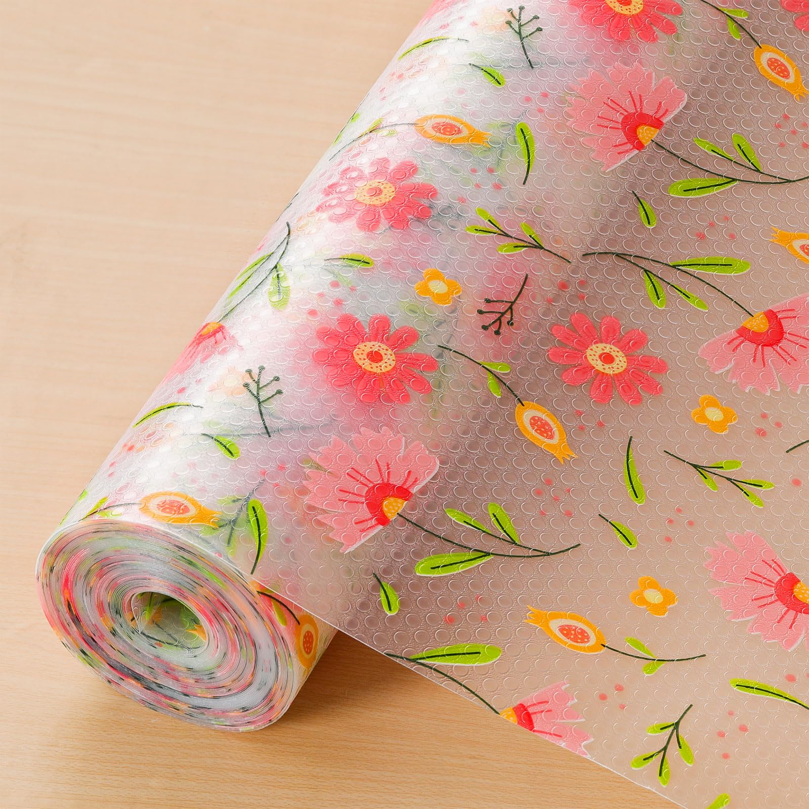 Cooyes Shelf Liner – Premium Non-Adhesive Cabinet & Drawer Liner for Kitchen – Waterproof Shelf Paper with Modern Pattern – Durable EVA Cabinet Mat – Easy to Cut （12" W x 360" L） Image