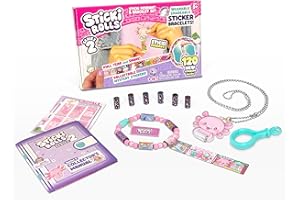 SKY CASTLE Sticki Rolls Pendant Pack | 120 Exclusive Wearable Shareable Stickers with Pendant and Bracelet | Collect and Share | Ages 5 and Up | Series 2 - Happy Axie