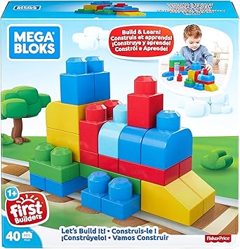 Mega Bloks ¡Constrúyelo! 40 Bloques y Piezas de Construcción ...