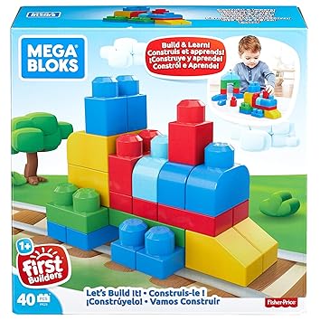 Mega Bloks Carrito Encajabloques Juguete De Construccion Para Bebe 1 Ano Mattel Fvj47 Juguetes Y Juegos Juegos De Construccion