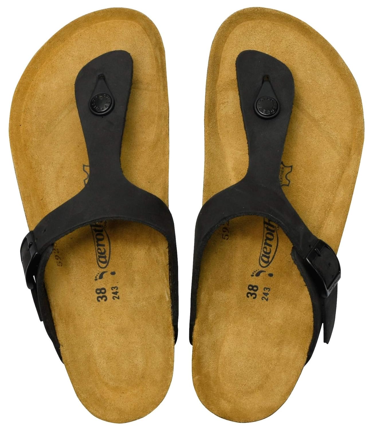 leather footbed sandals