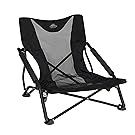 Cascade Mountain Tech Compact Low Profile Outdoor Folding Camp Chair, Portable, Lightweight, and Durable with Carrying Bag