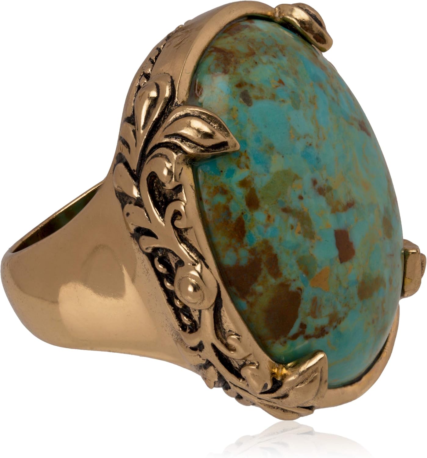 Barse Jubilee Turquoise Oval Ring: Jewelry