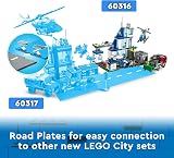 LEGO City Police Station 60316 with Helicopter Patrol Vehicle Bin Lorry Kit view 9