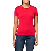 Nautica Womens Solid Short Sleeve Crew Neckline T-Shirt