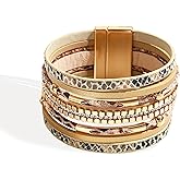 Long tiantian Western Bracelets for Women Boho Leather Wrap Bracelets Turquoise Bracelet Western Jewelry Country Concert Outfits