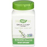 Nature's Way Skullcap Herb - Traditional Herb for Sleep Support* - 850mg per 2-Capsule Serving - Traditional Sleep Support* - Vegan, Dairy-Free &amp; Gluten-Free - 100 Count (50 Servings)