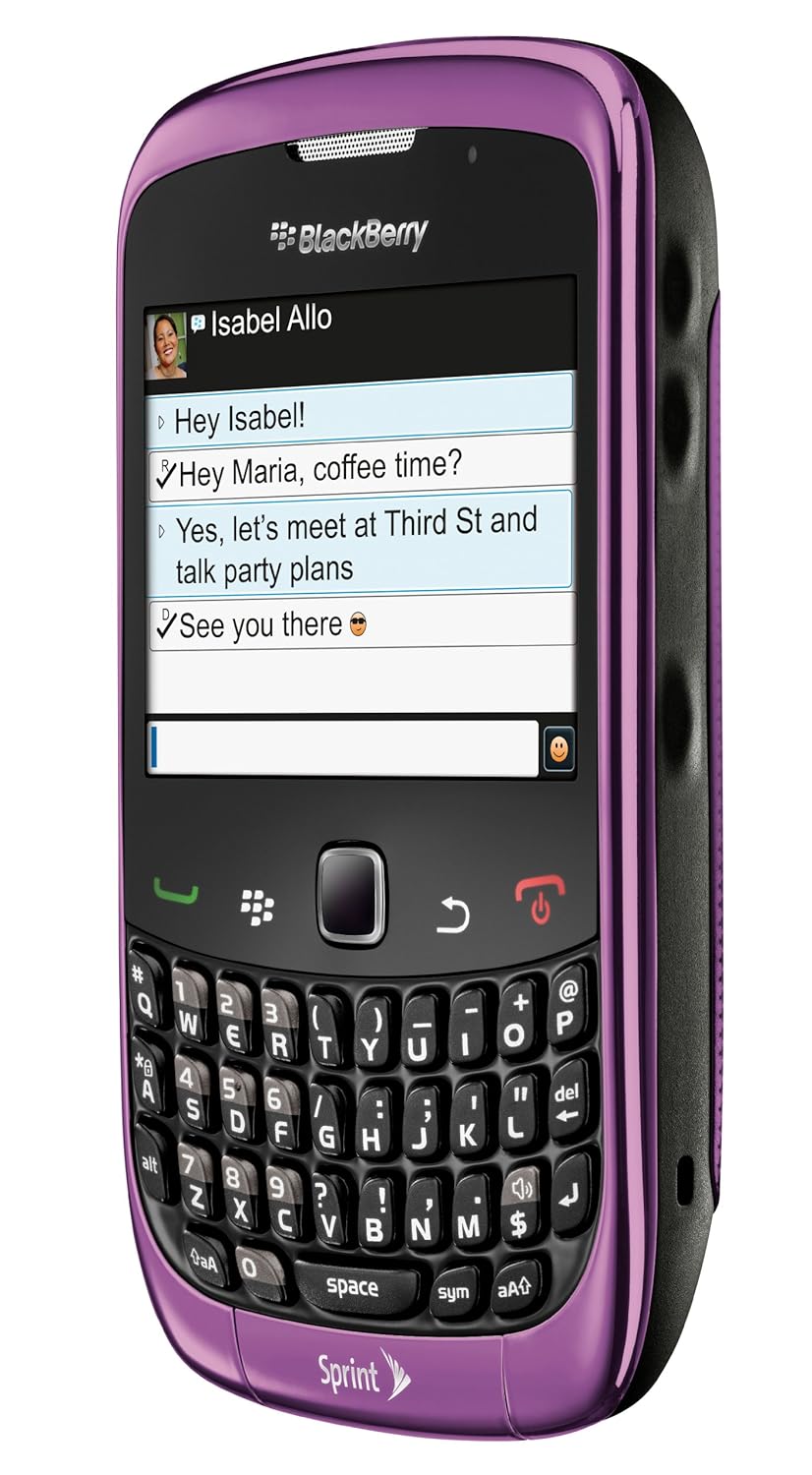 Amazon.com: BlackBerry Curve 9330 Phone, Purple (Sprint): Cell Phones &  Accessories