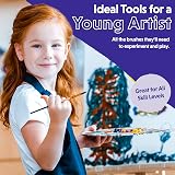 Crafts 4 ALL Acrylic Paint Brushes 18 Pack Nylon Hair Art Set view 6