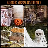 Jsdoin 60g Halloween Spider Web Decoration with 30 Spiders Stretchable Cobwebs view 7