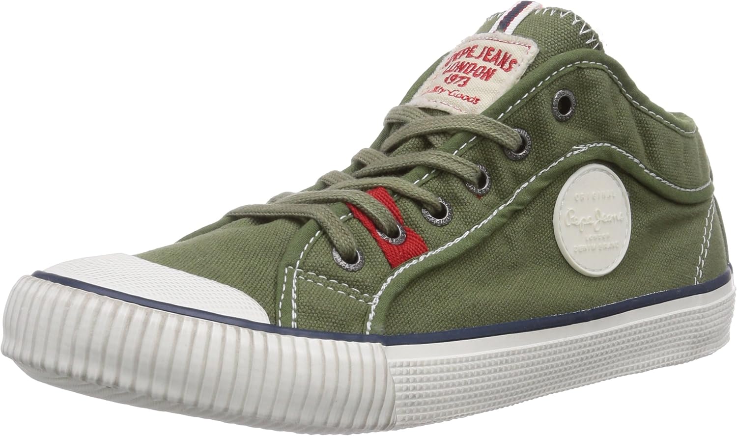 Pepe Jeans London Boys INDUSTRY BASIC Low-Top Trainer Green Size: 38 EU - 5 UK: Amazon.co.uk 