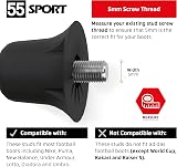 55 Sport 55 Sport Classic Nylon SG Replacement Football Studs 12 Pack 13/16mm view 2