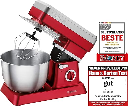 Bomann Km 398 Cb Batteur Petrin Patissier 6 3 L 8 Vitesses