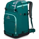 SEMSTY Ski Boot Bag, 55L/70L Waterproof Ski and Snowboard Boots Travel Pack | Ski Boot Bag Backpack for for Skis, Snowboard, Ski Helmet, Goggles, Gloves &amp; Accessories