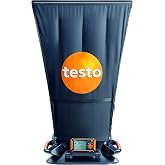 Testo 420 Flow Hood &ndash; Airflow Meter HVAC for Air Velocity, Volume Flow, Temperature &amp; Relative Humidity &ndash; CFM Meter for Airflow HVAC with Tiltable Display, Bluetooth, and App Compatibility - With NIST