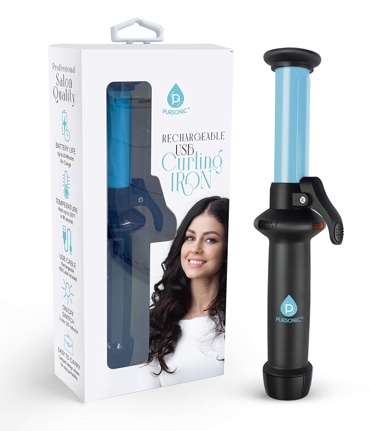 unplugged beauty cordless curling wand clipless