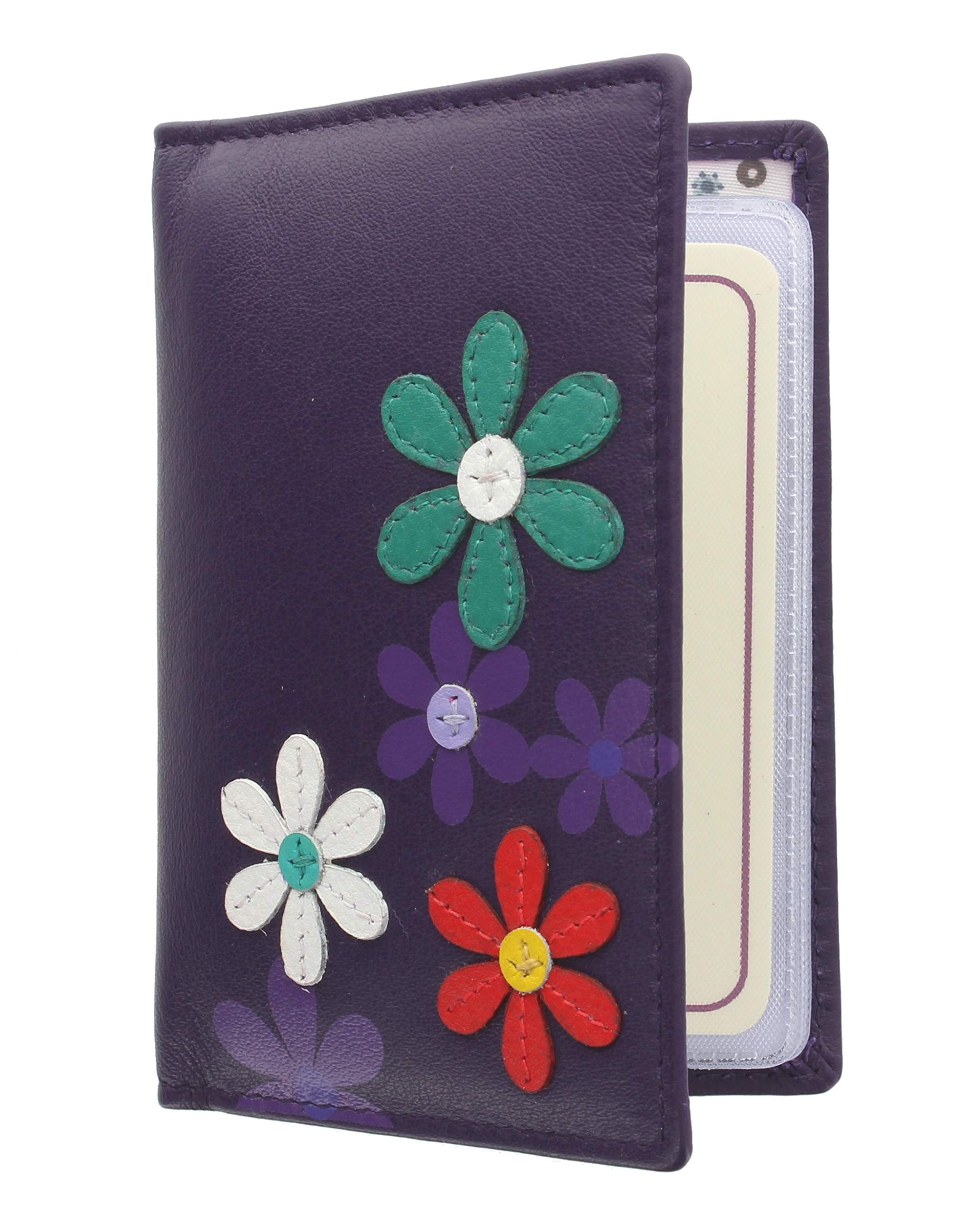 Mala Leather CARA Collection Credit Card Holder 620_73 Purple