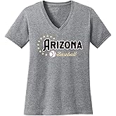 J2 Sport Women's Baseball Short Sleeve V-Neck Shirt