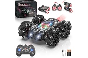 OSIMILY Remote Control Car Monster Truck - 2.4GHz New Upgraded Double-Sided 360° Rotating RC Cars with Headlights, 4WD Kids, Suitable for Boys and Girls